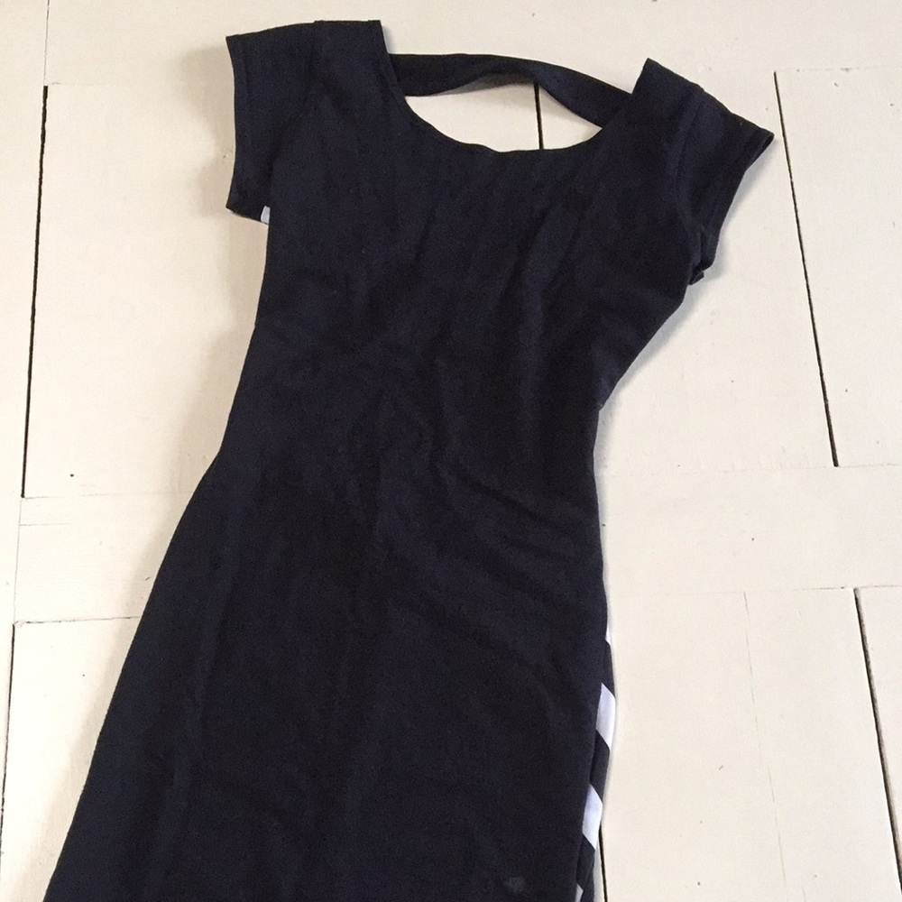 Black mini dress